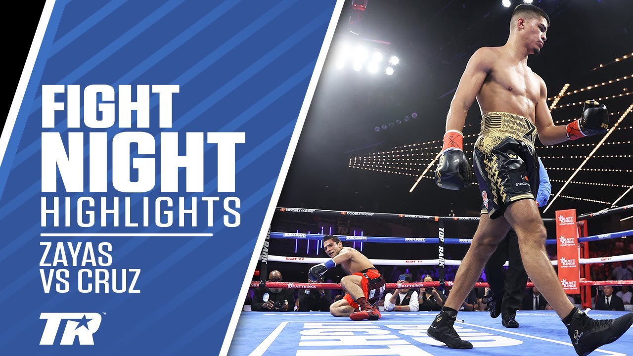 Xander Zayas Scores 1 Knockdown Cruises to Win over Cruz FIGHT HIGHLIGHTS 
