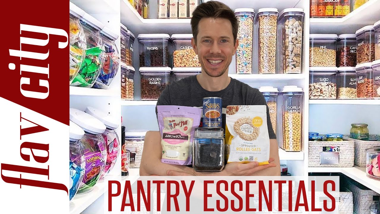 Quarantine Pantry Raid - Healthy Pantry Essentials - YouTube