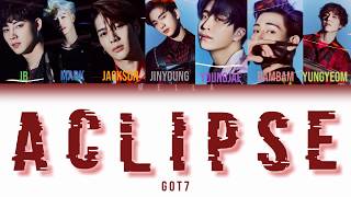 GOT7 (갓세븐) - ECLIPSE (Color Coded Lyrics indo/Rom/Han/가사)