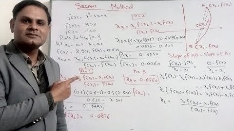 Secant method Numerical of  Methods ||  secant method in engineering Maths