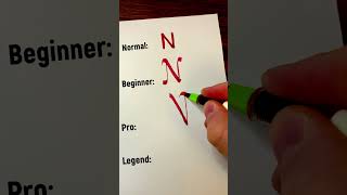 letter N 4 Style #calligraphy #handwriting #lettering