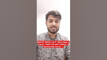 #imucet RESULT OUT | Which Rank is Good ? RANK FOR IMU CAMPUS ? Sponsorship Cancel ❌ #result #reels