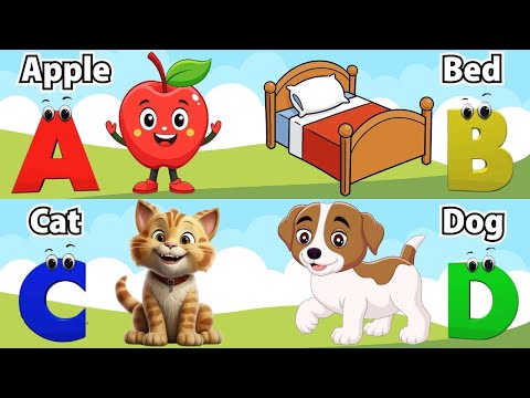 Phonics Song with two words | Phonics song a to z | A for Apple | Nursery Rhymes for Toddlers