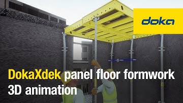 DokaXdek panel floor formwork 3D animation [EN]