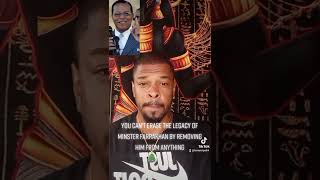 You can't erase minister farrakhan legacy by removing him from anything #louisfarrakhan #blm #mural