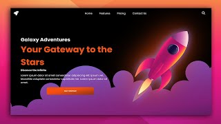 How To Create a Space Website using HTML & CSS