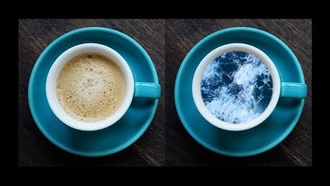 Superimpose V - Sea waves in a in a cup