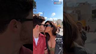 The KISS Of Love❤️ #PriyankaChopra & #NickJonas In Rome | #shorts