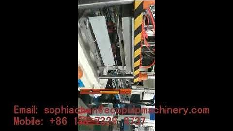 Automatic biodegradable pulp plate dinnerware making machine with robot arms