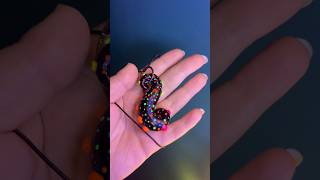 Glowing in the dark✨ little tentacle pendant #shorts #aesthetic #neonaesthetic #glowvibes #handmade