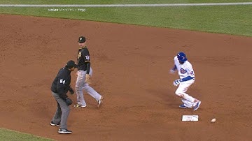 PIT@CHC: Fowler hits a two-run double to right field