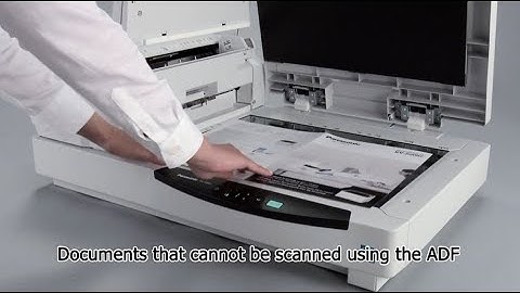 Panasonic Document Scanner: Key Function "Flatbed Scanning"
