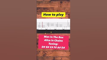 Thumbnail of 🎸 How to play Man In The Box by Alice In Chains #guitar #tutorial #riff #tabs