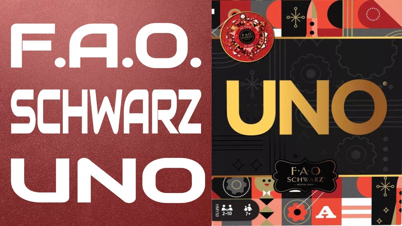 FAO Schwarz Uno Card Game 160 ans de jeux depuis Rwanda