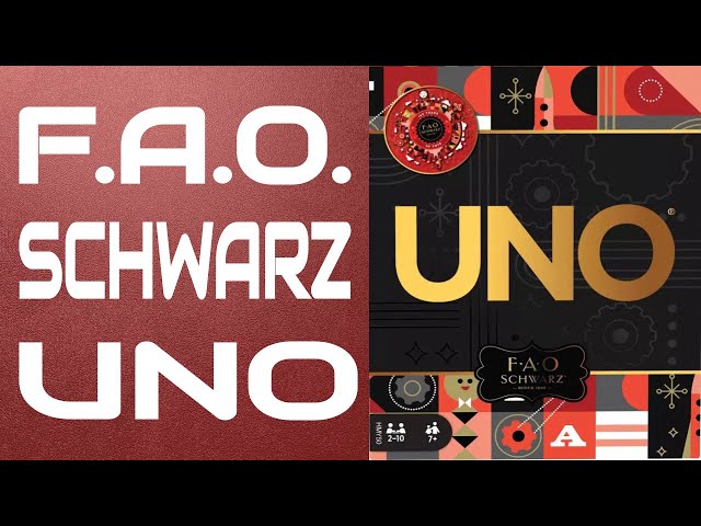 FAO Schwarz UNO, special rule and quick look