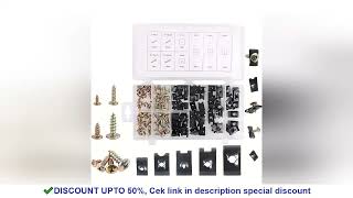 170Pcs Auto Car U-Clip U Nut and Screw Assortment Kit for Dash Door Panel Interior SAE