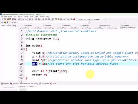 Lecture:81| pointer| void pointer for float type variable| declaration & initialization |Pashto