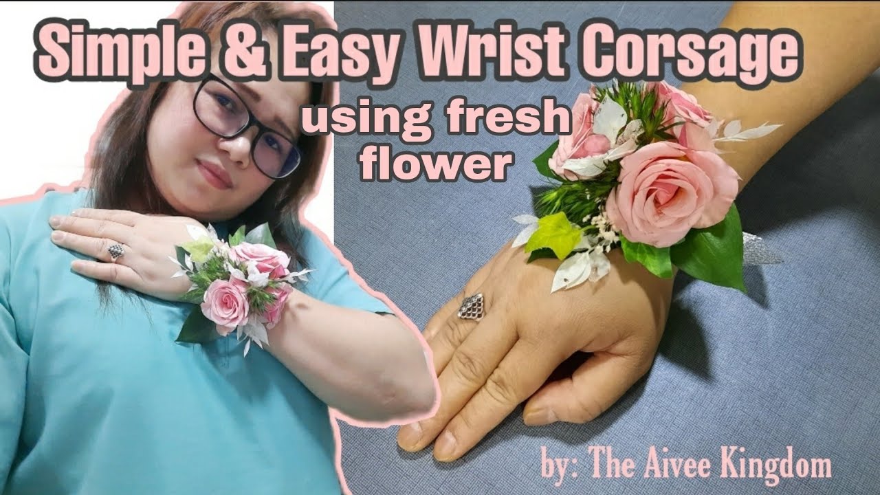 WRIST CORSAGE DIY | HOW TO MAKE A PROM OR WEDDING WRIST CORSAGE FOR $5! -  YouTube