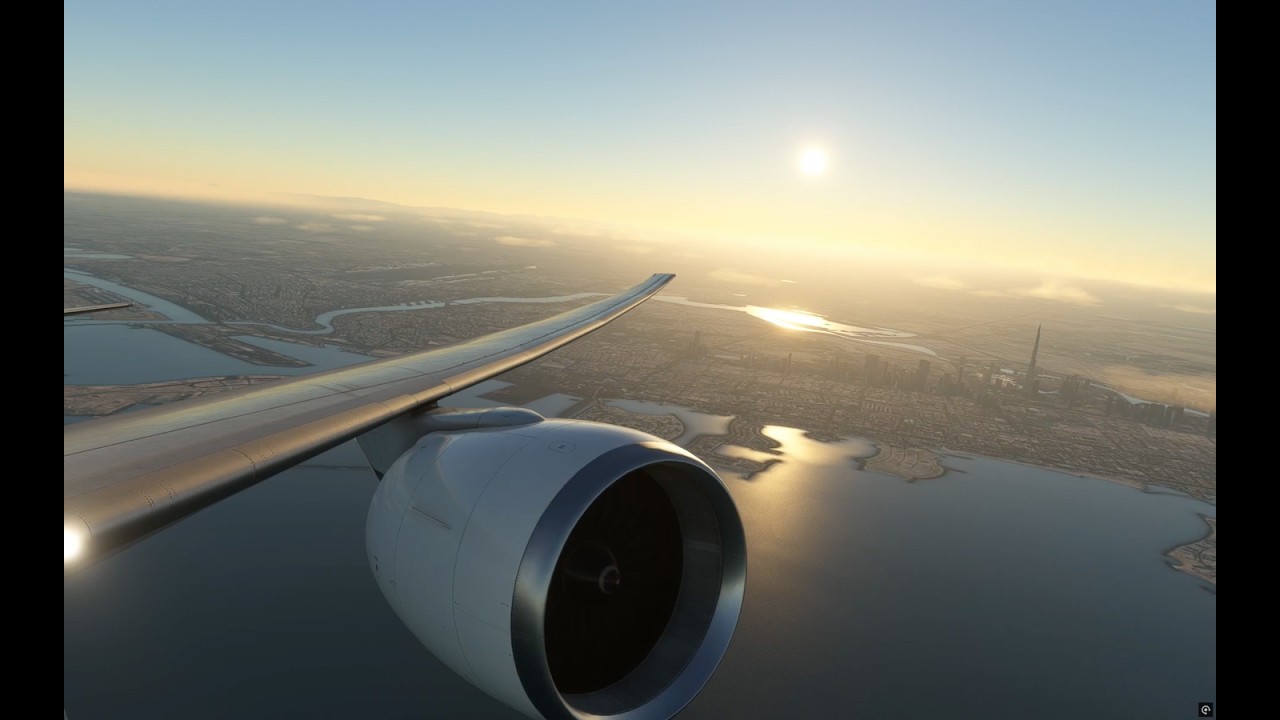 MSFS 2020 Boeing 777F Takeoff from Dubai International Airport