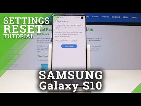 How to Reset Settings in SAMSUNG Galaxy S10 - Restore Configuration / Default Settings