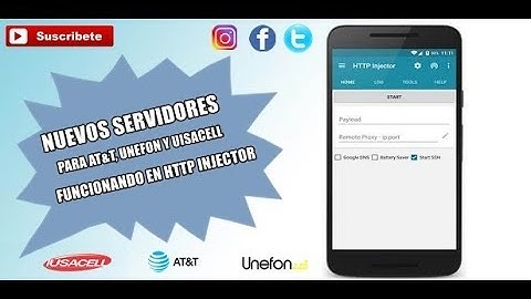 descargar nuevos servidores  http injector para at&t, unefon y uisacell enero 2018