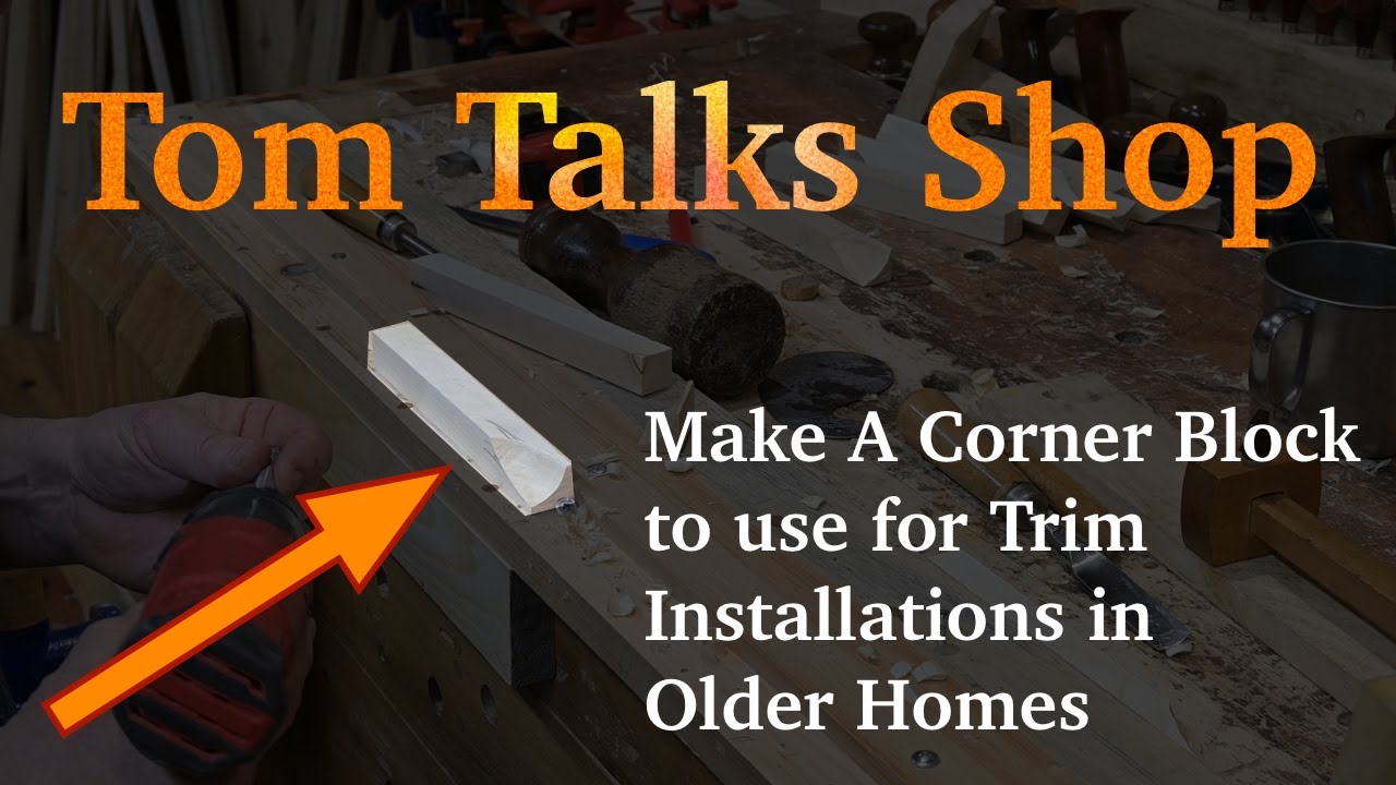 Trim Block Make Corner Trim Blocks for Installations in Older Homes - YouTube