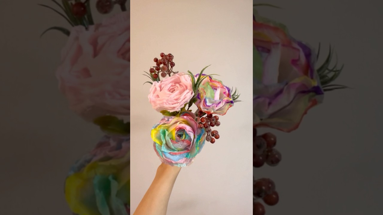 😱woooow! Diy Rose Flower from Toilet Paper Roll 🌹 | Easy Recycled Craft 