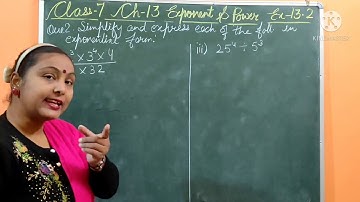 Q1-Q2||Ex-13.2||Exponent and Power||CLASS-7TH||NCERT SOLUTIONS||