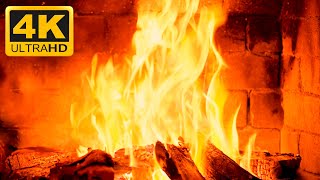 🔥 FIREPLACE 4K UHD! Relaxing Fireplace with Burning Logs and Crackling Fire Sounds