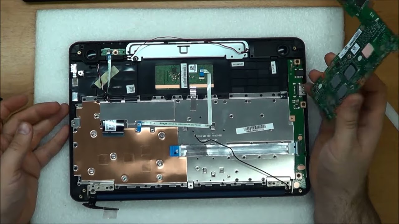 Как разобрать и собрать ноутбук ASUS R209H - YouTube