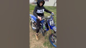 Works connection launch device! #yz85 #yamaha #holeshot #race #motocross #installation #install