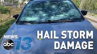 North Carolina residents pick up the pieces after severe hail storm by WLOS News 13 862 views 6 days ago 1 minute, 31 seconds