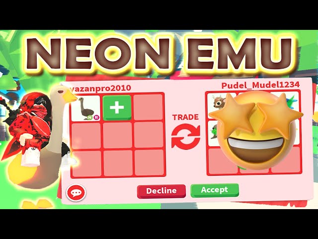 WFL, are emus worth anything? i was in a public trading server and saw this  girl trading this for a neon emu or for a bunch of emus and i'm just  surprised