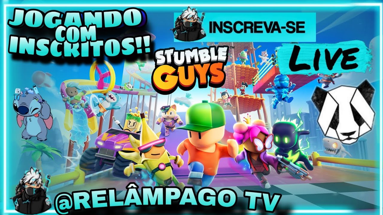 STUMBLE GUYS AO VIVO AGORA JOGANDO COM INSCRITOS ‹ Daniel Play TV › 