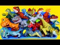 Various Dinosaurs Sound &amp; Goo jit zu Dinosaurs T-rex Giganotosaurus  Pyroraptor Learn dinosaur names