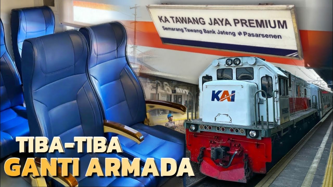 TAK LAGI PREMIUM..? 😱 Naik Kereta Tawang Jaya Mendadak Ekonomi New Generation (Jakarta-Semarang)