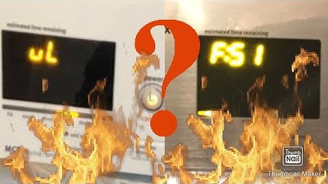 Maytag Bravos Intermittent UL and F51 Codes Quick Fix