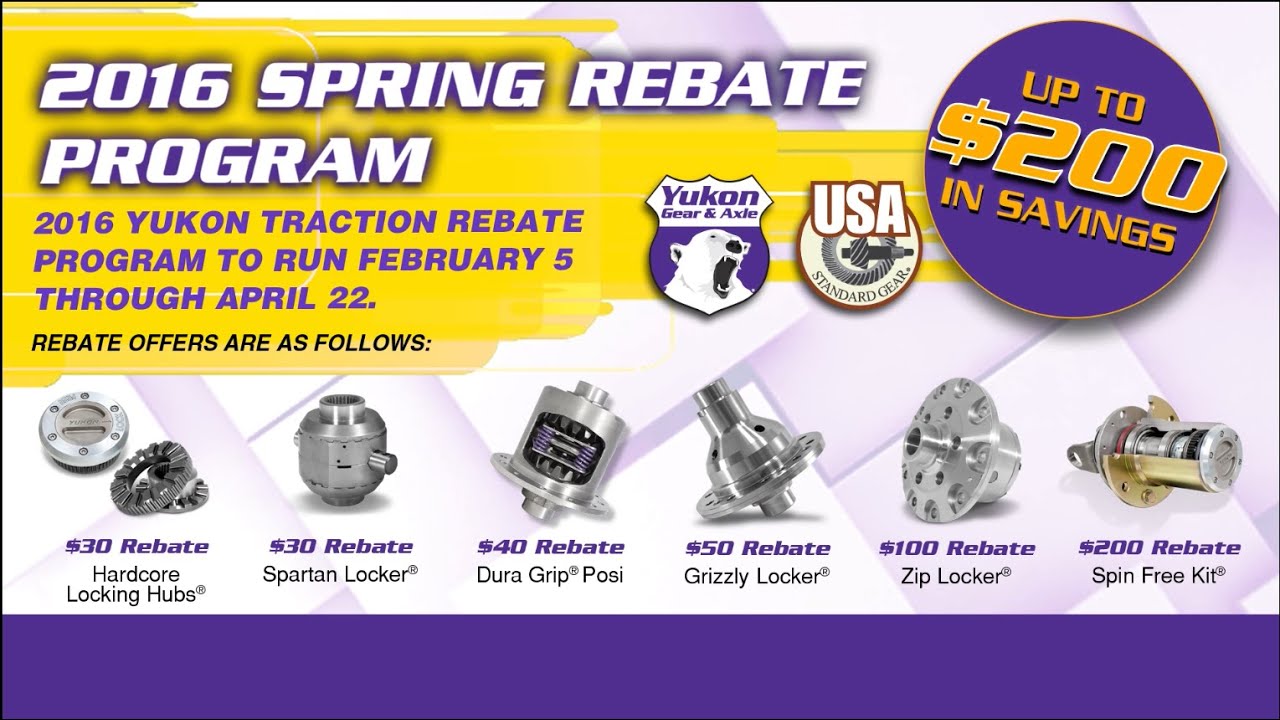 Yukon Gear And Axle Mail In Rebate