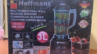 Guide on how to use your Hoffman blender.