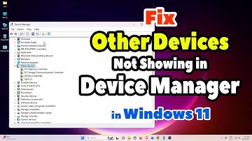 How to Fix Other Devices Not Showing in Device Manager in Windows 11 PC or Laptop