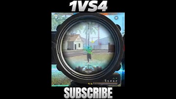 Against 1VS4 🥶 AWM Clutch🔥 AWM King | #shortsfeed #freefire #1vs4