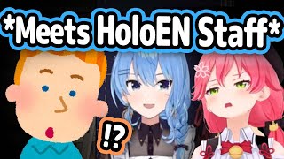 Miko Met HoloEN Manager IRL and Tried Speaking English...【Hololive】