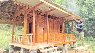 200 ivory to build a beautiful wooden house from A to Z in one video