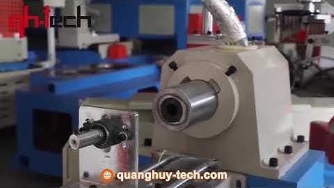 Quá trình hoạt động của Máy cắt ống giấy xoắn ốc đa năng tự động | Quang Huy Tech