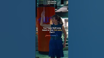 Your Taylor Swift song based on your first name (Part 3) #taylorswift #swiftie #swifties #fyp