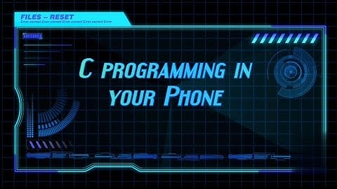 C programming using Termux Terminal in your mobile phone
