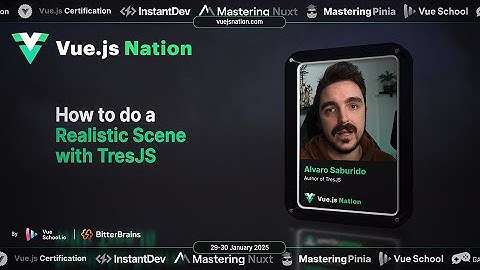 Vue.js Nation: How to Make Your TresJS Scenes More Realistic ~ Alvaro Saburido