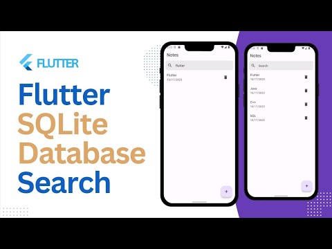 Flutter SQLite Search | Searchable note | Part 2