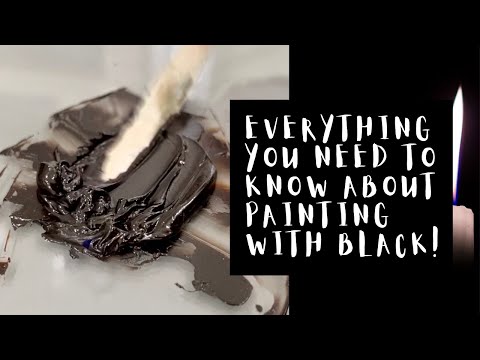 OIL PAINT TUTORIAL  Which Black Should You Choose