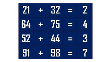Which number replaces the question mark? Math puzzle
